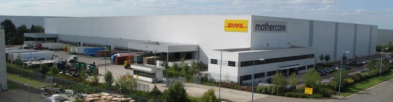 The warehouse of DHL