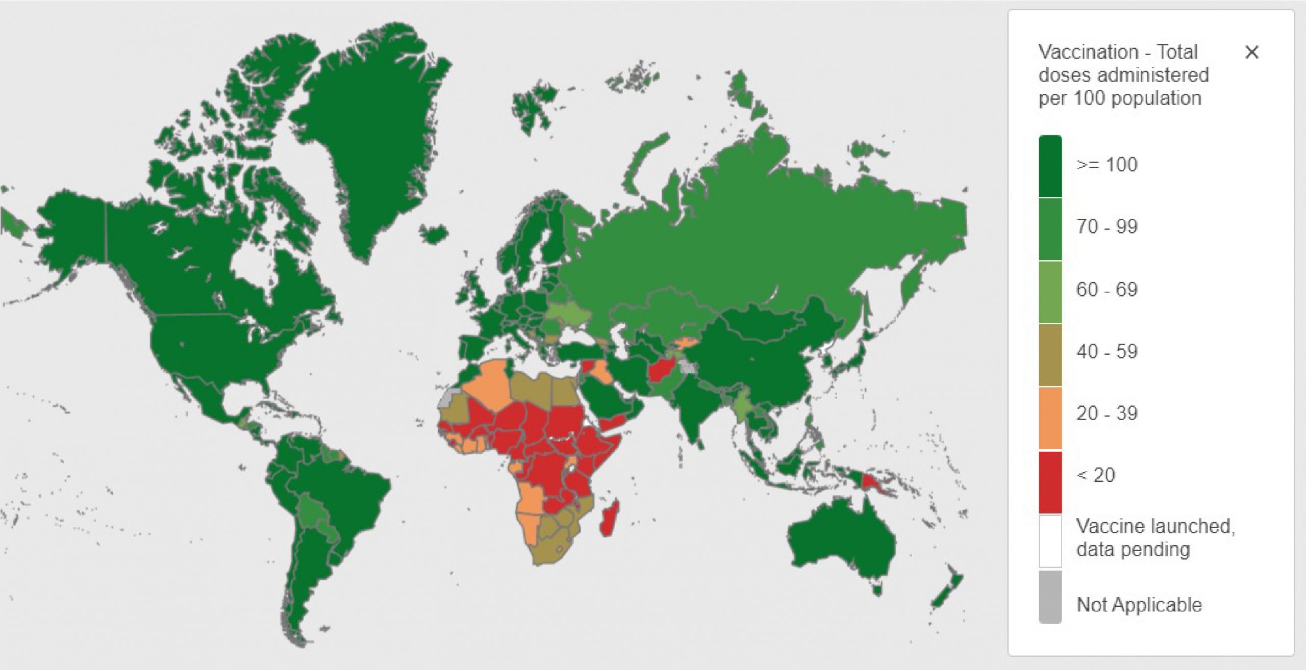 World covid 19 vaccination status map index