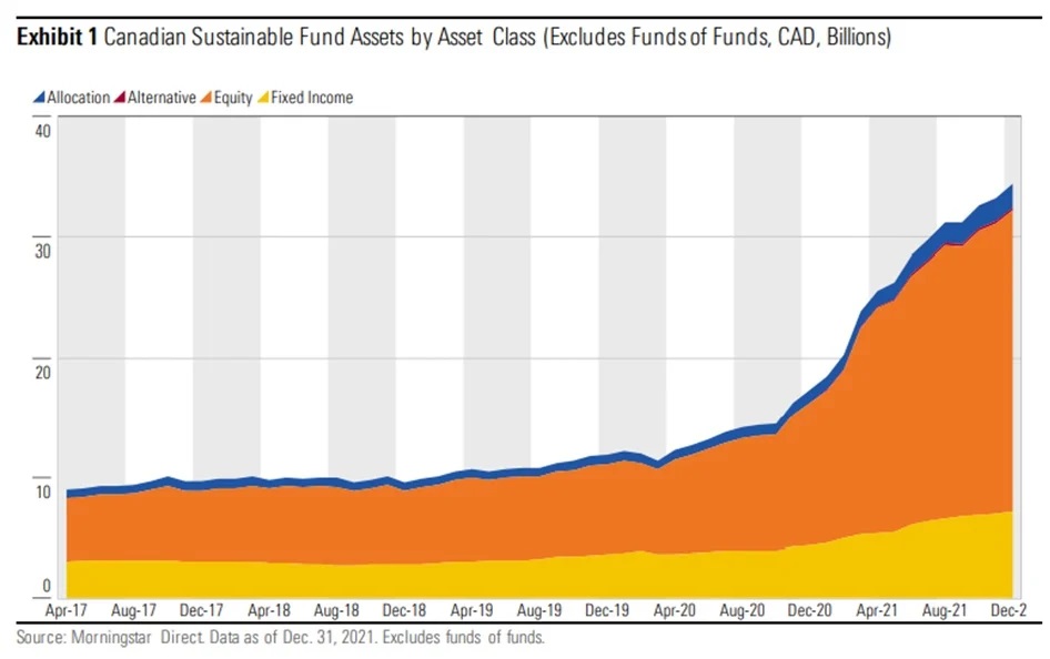 Cadandian Sustainable Fund Assets by Asset Class